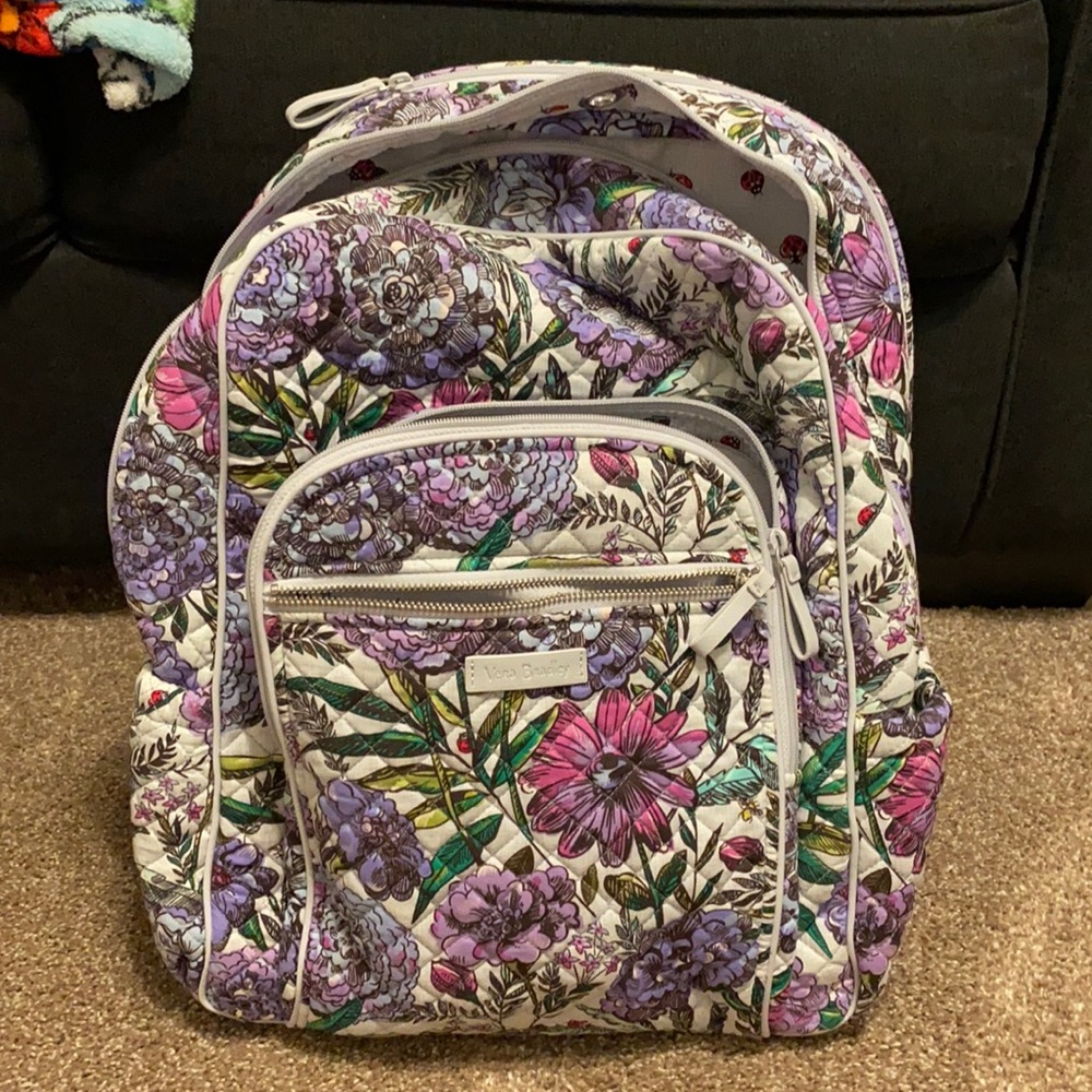Lavender Meadow Vera Bradley backpack